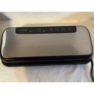 NutriChef PKVS20STS Vacuum Sealer Stainless Steel Auto Food Saver Dry Moist